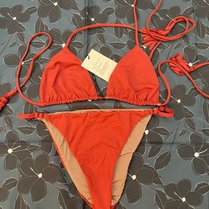 Acacia bikini bottoms red size L